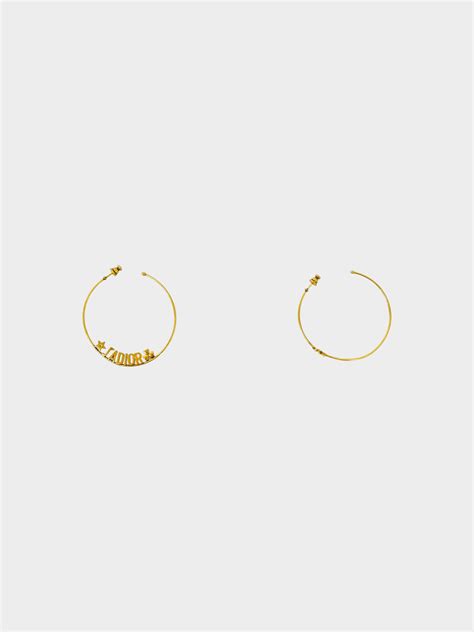 dior hoops|dior evolution earrings.